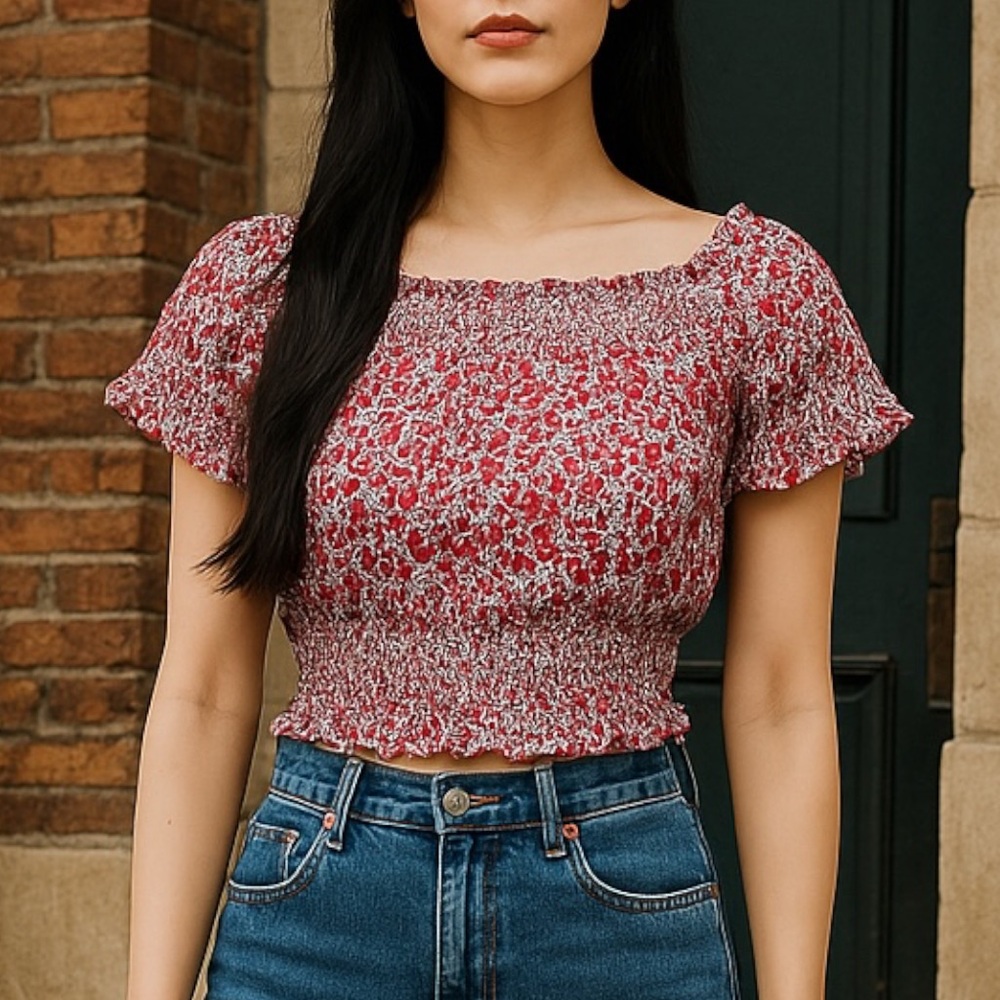 NWT * J‎ Crew Blouse * Made with Liberty Fabric * 100% cotton * Size small